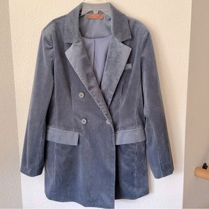 Double Breasted Corduroy Blazer. Women’s Size: M